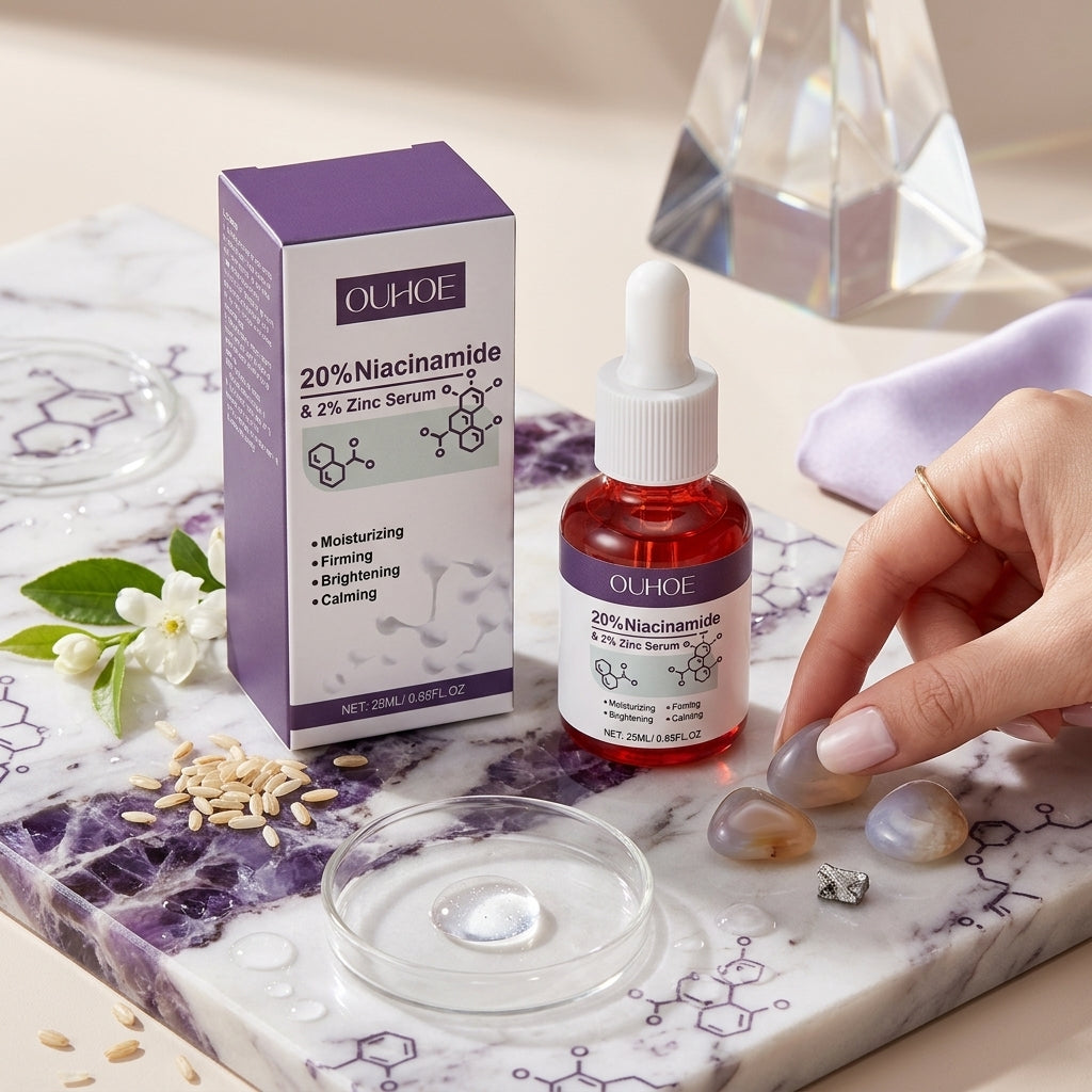 OUHOE Nicotinamide Anti-Acne Firming Serum Mild Moisturizing And Lightening Facial Acne Tender Skin Serum