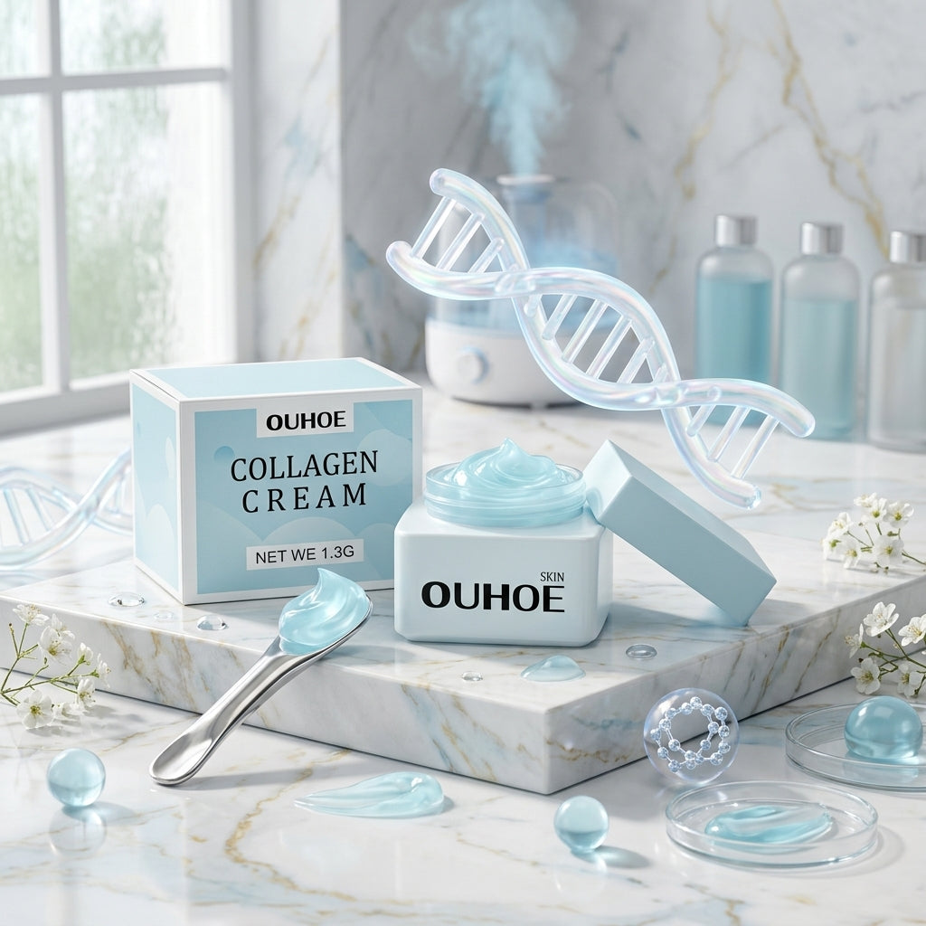 OUHOE Collagen Cream Gentle Moisturizing And Hydrating Moisturizing Firming Skin Delicate Tender Tender Cream