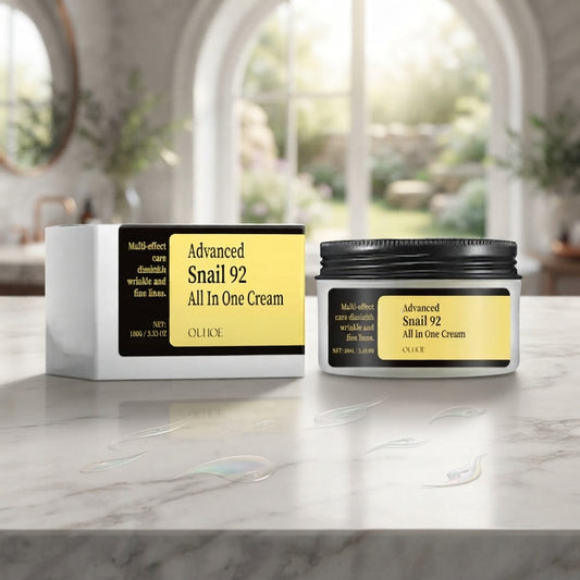 OUHOE Snail Care Cream Facial Hydrating Moisturizing Repair Skin Care Cream