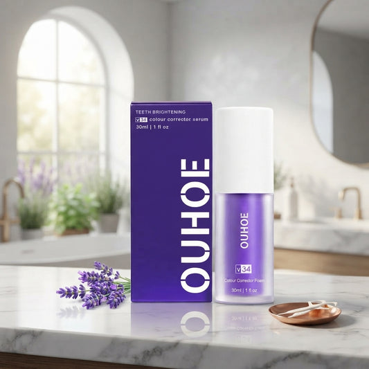 OUHOE Teeth Whitening Serum, Cleans Teeth And Tartar, Freshens Breath, Protects Gums And Brightening Teeth Essence