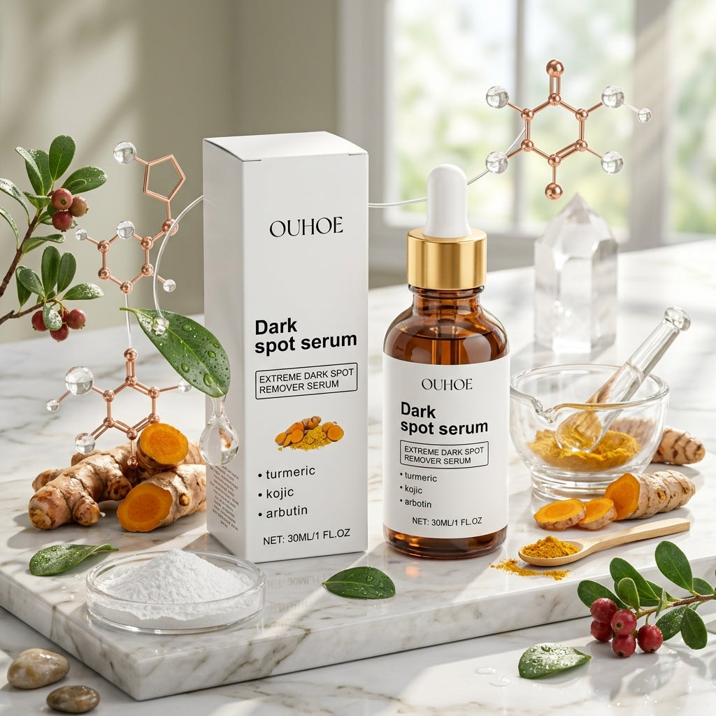 OUHOE Dark Spot Serum, Hydrating Moist Firming Facial Skin Repair Skin Dark Bright Skin Care Essence