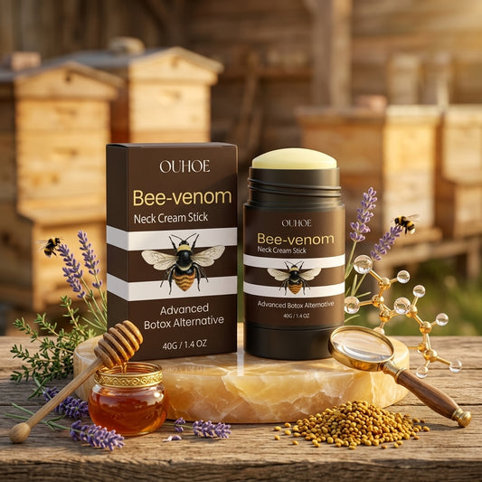 OUHOE Bee Venom Neck Cream Bar Moisturizes Neck Wrinkles, Cares For Neck Skin, Hydrates And Moisturizes The Body, And Is A Beautiful Neck Cream