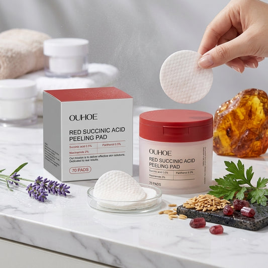 OUHOE Exfoliating Salicylic Acid Pad, Facial Cleansing, Exfoliating, Breathable, Moisturizing, Smooth And Toning Pad