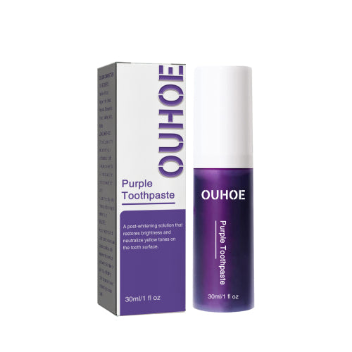 OUHOE Purple White Toothpaste Daily gentle mouth care Clean Fresh care teeth clean care
