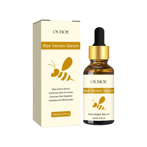 OUHOE Bee Venom Essence Improves Dry Skin, Firming Skin, Fine Lines, Tender Skin Bee Venom Face Essence